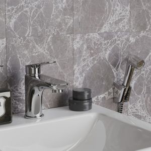 Смеситель для раковины Paini Laguna LACR205/574 с гигиеническим душем хром