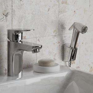 Смеситель для раковины Paini Viva Style P4CR205/574 с гигиеническим душем хром