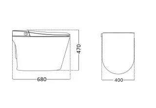 Унитаз напольный Ceruttispa EZIO Smart CT11168 с дистанционным управлением