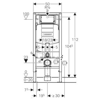Инсталляция Geberit Duofix UP 320 111.950.00.6 для унитаза (замена 111.300.00.5)