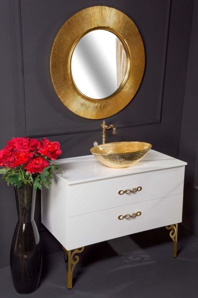 Столешница Armadi Art Solid Glass 100см белый 851-100