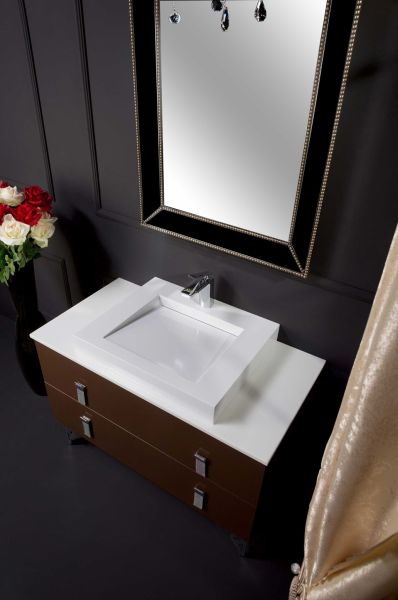 Столешница Armadi Art Solid Glass 100см белый 851-100