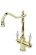 Смеситель для раковины Boheme с краном TRADIZIONALE ORO с кристаллом SW_Комплект золото