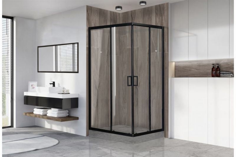 Душевой уголок Royal Bath HPD 120x100см чёрный RB1120HPD-T-BL