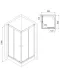 Душевой уголок Parly ZQ81B 80x80 см Душевой уголок Parly ZQ81B 80x80 см