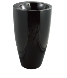 Раковина  CeramaLux В133В черная 50.5 см