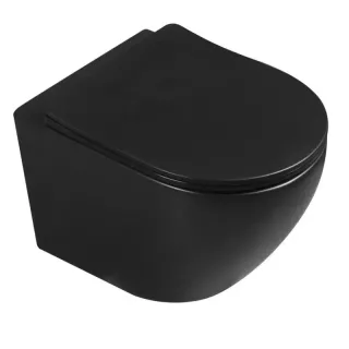 Унитаз подвесной Milleau VORTEX MYL038SMB черный Унитаз подвесной Milleau VORTEX MYL038SMB черный