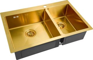 Мойка кухонная Zorg Inox PVD SZR-78-2-51-L BRONZE Мойка кухонная Zorg Inox PVD SZR-78-2-51-L BRONZE