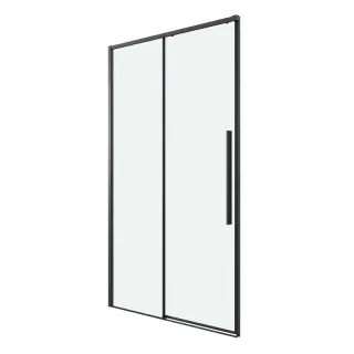 Душевая дверь Grossman Galaxy 100.K33.01.110.21.00 110 см профиль чёрный матовый стекло шиншилла