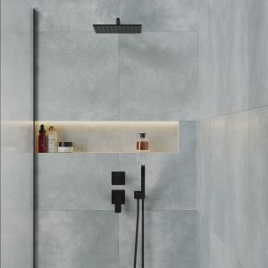 Встраиваемый дивертор Paini Grazia 21PZ425 на два выхода чёрный матовый