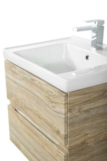 Подвесная тумба под раковину Art&Max Techno 70см дуб мелфорд AM-Techno-700-2C-SO-LW823