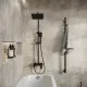 Душевая стойка Grossman Cosmo 500.K35.02.210 чёрный матовый