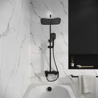Душевая стойка Grossman Pragma 500.K35.03.210 чёрный матовый