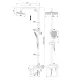 Душевая стойка Grossman Alba 500.K35.06.100/210 хром/чёрный