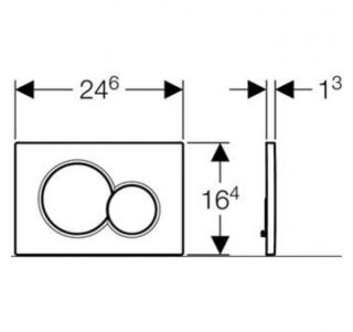 Кнопка смыва Geberit Sigma 01 115.770.JQ.5 матовый хром Кнопка смыва Geberit Sigma 01 115.770.JQ.5 матовый хром