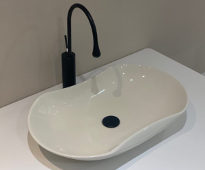 Раковина CeramaLux 9175GI слоновая кость 66 см