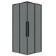 Душевой уголок Grossman Galaxy 300.K33.01.7070.21.10 70x70 см профиль чёрный матовый стекло тонированное