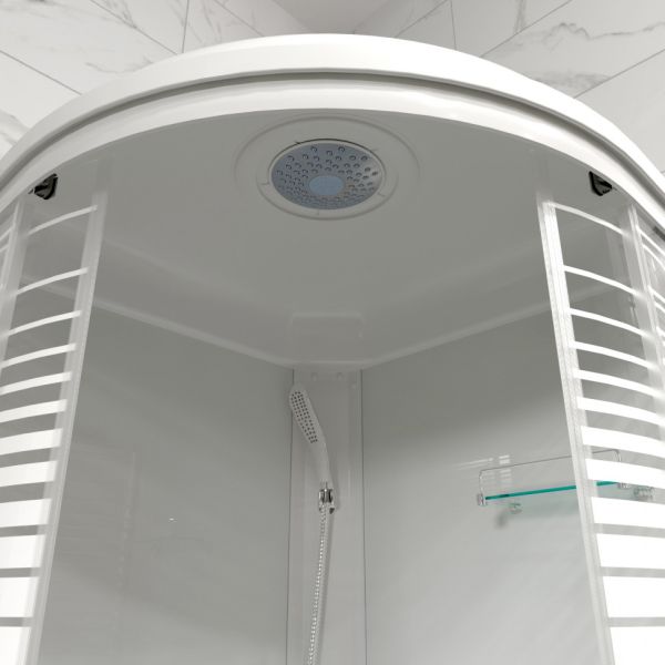 Душевая кабина Triton Стандарт-Полосы Щ0000061830 100x100 см профиль белый стекло с узором