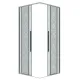 Душевой уголок Grossman Galaxy 300.K33.01.9090.10.02 90x90 см профиль хром стекло шиншилла