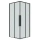 Душевой уголок Grossman Galaxy 300.K33.01.9090.21.02 90x90 см профиль чёрный матовый стекло шиншилла