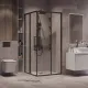 Душевой уголок Grossman Cosmo 300.K33.02.8080.42.00 80x80 см профиль графит сатин стекло прозрачное