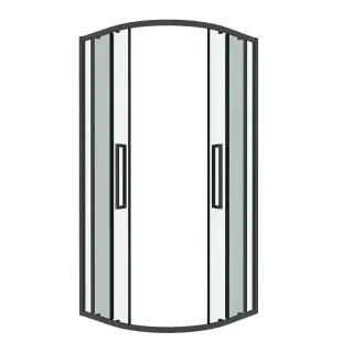 Душевой уголок Grossman Cosmo 301.K33.02.1010.42.00 100x100 см профиль графит сатиновый стекло тонированное