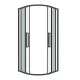 Душевой уголок Grossman Cosmo 301.K33.02.1010.42.00 100x100 см профиль графит сатиновый стекло тонированное