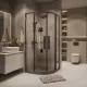 Душевой уголок Grossman Cosmo 301.K33.02.1010.42.00 100x100 см профиль графит сатиновый стекло тонированное