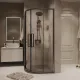 Душевой уголок Grossman Cosmo 301.K33.02.1010.42.00 100x100 см профиль графит сатиновый стекло тонированное