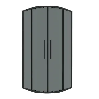 Душевой уголок Grossman Cosmo 301.K33.02.9090.21.10 90x90 см профиль чёрный матовый стекло тонированное