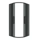 Душевой уголок Grossman Cosmo 301.K33.02.9090.21.10 90x90 см профиль чёрный матовый стекло тонированное