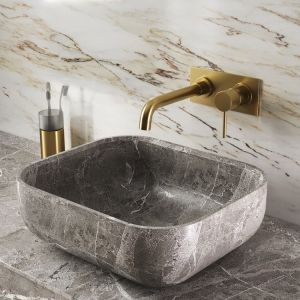 Встраиваемый смеситель для раковины Paini Cox 78PJ208P матовое золото
