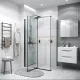 Душевой уголок Grossman Pragma 120.K33.03.1280.21.00 120x80 см профиль чёрный матовый стекло прозрачное