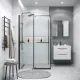 Душевой уголок Grossman Pragma 120.K33.03.1280.21.00 120x80 см профиль чёрный матовый стекло прозрачное