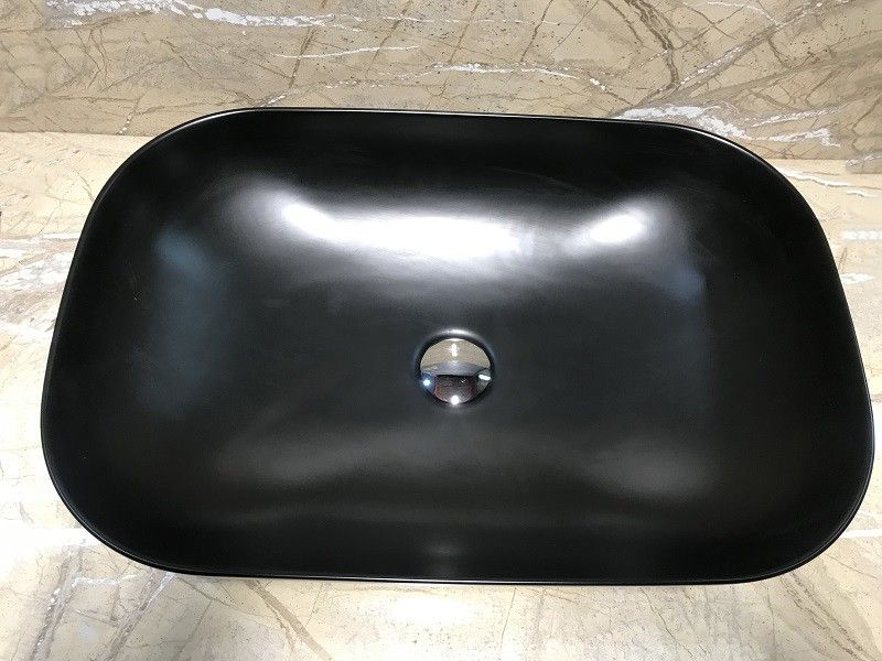 Раковина CeramaLux 78106MB черная 60 см
