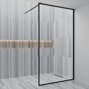 Душевая перегородка Paini PAINI-WalkIN110F 110см рамка чёрный