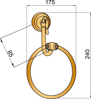 Держатель для туалетной бумаги Bronze de Luxe 10605, хром Держатель для туалетной бумаги Bronze de Luxe 10605, хром
