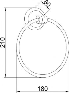 Полотенцедержатель Boheme Hermitage бронза 10324