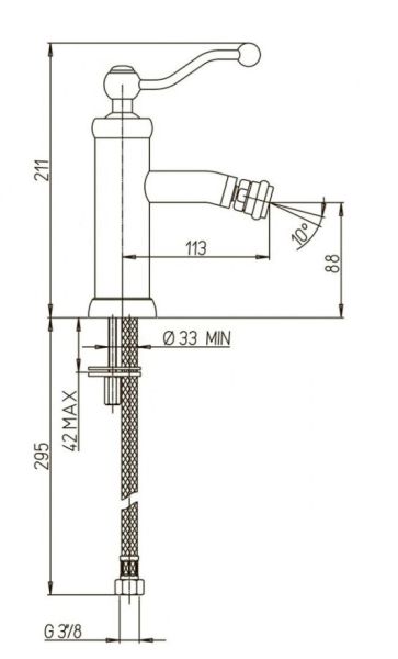Смеситель для биде Paini Duomo 88CR304 хром