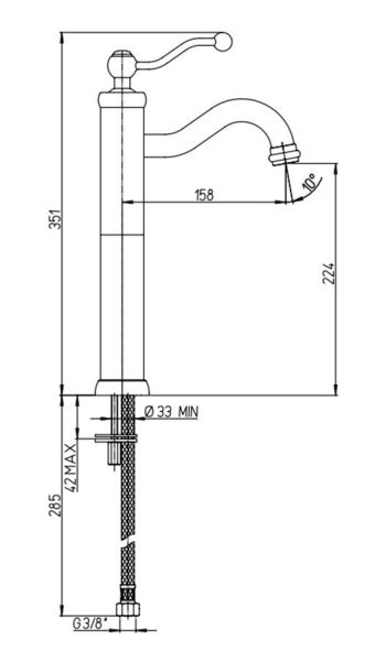 Смеситель для раковины Paini Duomo 88F3205LL старая бронза