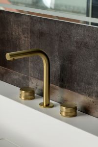 Встраиваемый смеситель для раковины Boheme Prestige 152-MG-PR золото матовое