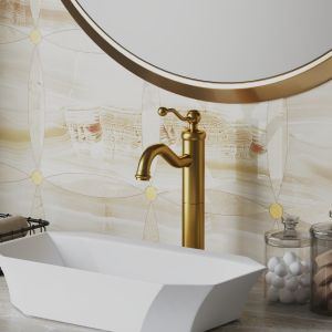 Смеситель для раковины Paini Duomo 88PJ205LL матовое золото