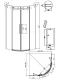 Душевой уголок Grossman Classic 301.K33.04.1010.21.00 100x100 см профиль чёрный матовый стекло прозрачное