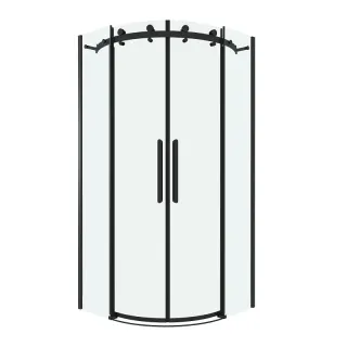 Душевой уголок Grossman Classic 301.K33.04.1010.21.00 100x100 см профиль чёрный матовый стекло прозрачное