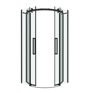 Душевой уголок Grossman Classic 301.K33.04.1010.21.00 100x100 см профиль чёрный матовый стекло прозрачное