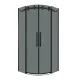 Душевой уголок Grossman Classic 301.K33.04.1010.21.10 100x100 см профиль чёрный матовый стекло тонированное