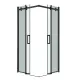 Душевой уголок Grossman Classic 300.K33.04.8080.21.00 80x80 см профиль чёрный матовый стекло прозрачное