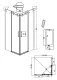 Душевой уголок Grossman Classic 300.K33.04.8080.21.10 80x80 см профиль чёрный матовый стекло тонированное