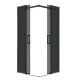 Душевой уголок Grossman Classic 300.K33.04.8080.21.10 80x80 см профиль чёрный матовый стекло тонированное