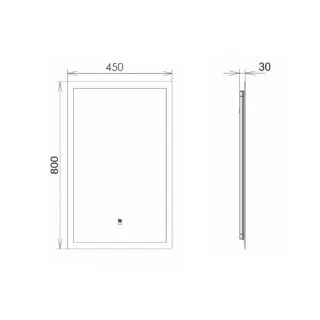 Зеркало  Comforty  Эдельвейс  00-00014243 45 см Зеркало  Comforty  Эдельвейс  00-00014243 45 см